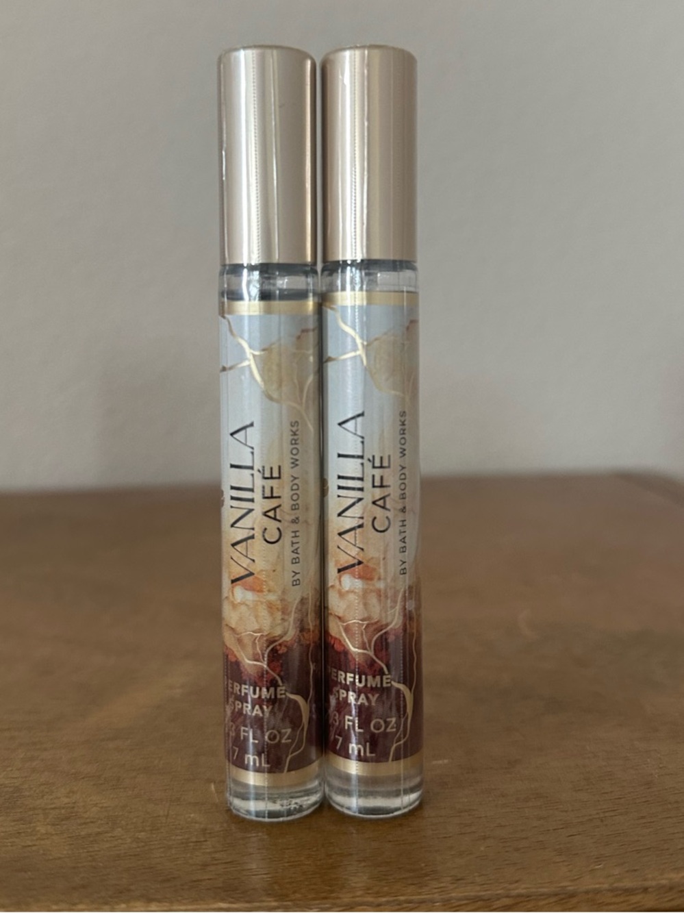 X2 bath and body works VANILLA CAFE travel size perfume NEW